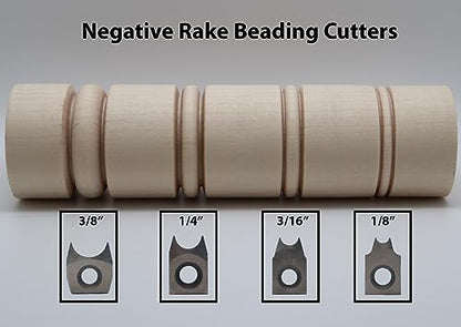 Easy Wood Tools 3/8" Negative Rake Beading Cutter (2830NR) - WoodArtSupply