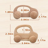 TOY Life Wooden Toys Cars, Montessori Toys for Babies 0-6-12 Months, Baby Rattle Toy Cars for Toddlers 1-3, Wooden Baby Toys for 1 + Year Old, Baby TOY Life