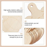 Sewroro 30pcs Wooden DIY Pumpkin Unfinished Wood Craft Cutout Blank Pumpkin for Halloween Fall Thanksgiving Party DIY Craft Decoration Supplies Sewroro