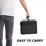 E ELIAUK Tool Box Hard Case Tool Organizer Storage Cabinet Carry Case,Toolbox with Drawers, Black E ELIAUK