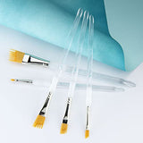 Aqualon Royal & Langnickel Wisp Angular Artist Brush Set, 5-Piece Aqualon