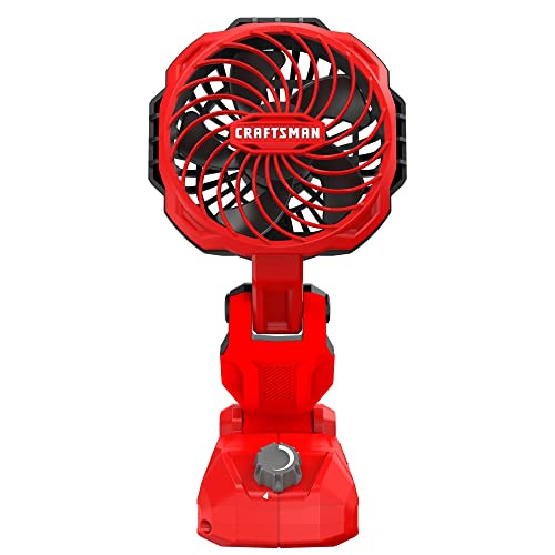 CRAFTSMAN V20 Cordless Personal Fan, Compact and Collapsible, Bare Tool Only (CMCE010B) - WoodArtSupply