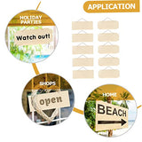 Kisangel Hanging Wooden Sign Unfinished Wood Sign Wood for Crafts Unfinished Wood Slice Rectangular Wooden Sign Crafts Wood Signs Wood Crafts Kisangel