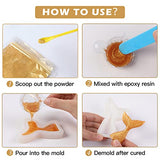 HTVRONT Gold Mica Powder for Epoxy Resin - 3.5 oz (100g) Nature Epoxy Resin Pigment Powder, Non-Toxic & Easy to Mix Mica Powder for Candle Making, HTVRONT