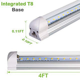 6 Pack 4FT LED Shop Light, 40W, 5200LM, 6500K Super Bright White, V Shape Integrated T8 LED Tube Light, 4 Foot Linkable Shop Lights With Built-in hykolity