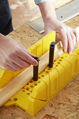 Stanley 1-20-600 Saw Storage Miter Box with Saw, Black Stanley
