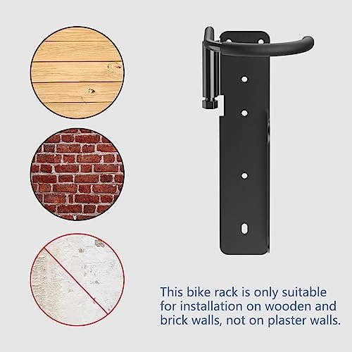 HAVEDAWN Bike Rack Garage Wall Mount, Swivel Bike Rack, Swing 90 Degrees, Vertical Bike Hanger Hook for Indoor, Bicycle Storage Rack, Space Saving HAVEDAWN