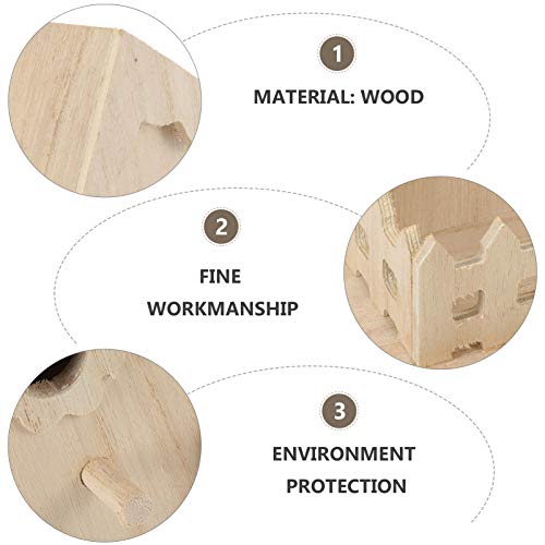 VILLCASE Bird House Unpainted Wooden Birdhouses Natural Unfinished Wood Birdhouse to Paint Mini Bird Feeder Houses to Decorate for DIY Crafts, Indoor VILLCASE