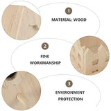 VILLCASE Bird House Unpainted Wooden Birdhouses Natural Unfinished Wood Birdhouse to Paint Mini Bird Feeder Houses to Decorate for DIY Crafts, Indoor VILLCASE