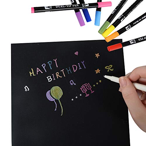 CONDA Black Canvases for Painting 9x12 inch, Pack of 14, 100% Cotton Acid-Free, 8 oz Gesso-Primed, Canvas Panels, Art Boards for Oil & Acrylic conda