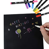 CONDA Black Canvases for Painting 9x12 inch, Pack of 14, 100% Cotton Acid-Free, 8 oz Gesso-Primed, Canvas Panels, Art Boards for Oil & Acrylic conda