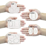 FUNSHOWCASE Vintage Frame Silicone Molds 6 Bundle Set 12-Cavity, for Sugar Paste, Chocolate, Fondant, Resin, Polymer Clay, Gumpaste, Wax FUNSHOWCASE