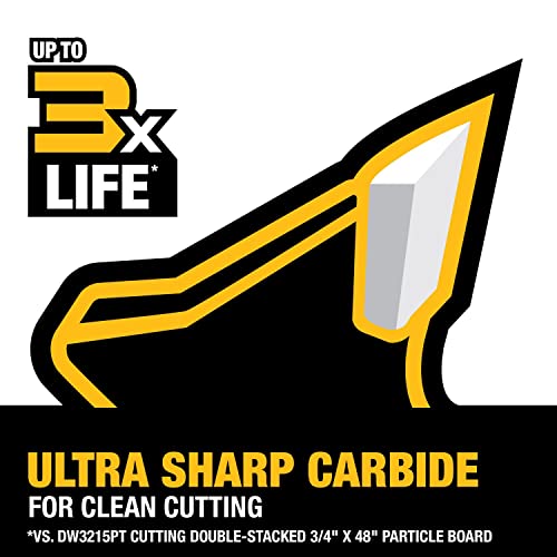 DEWALT Table Saw Blade, 10 in, 60 Tooth, Fine Finish, Ultra Sharp Carbide (DWA11060) DEWALT