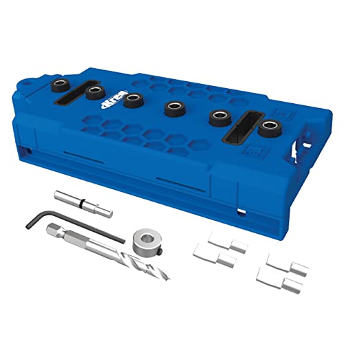 Kreg KMA3225 Shelf-Pin Jig 1/4" (6 mm) - Shelf Pin Drilling Jig - Create Perfect Holes for Wobble-Free Shelves - Drill Guide for Straight Holes KREG