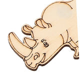 SEWACC 40pcs Paint Wooden Unfinished Embellishment Decoration Home Decor Wood Hanging Animal Shaped Confetti Slice Cutouts Accessories Shapes Forest SEWACC