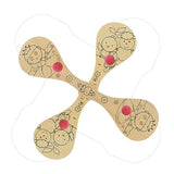 ibasenice 4Pcs Graffiti Blank Racket Unfinished Wooden Paddle Balls Wooden Paddle Ball Game Kids Painting Toy DIY Childrens Toys Toy for Kids Kid ibasenice