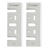 FOXBC 3-1/4 Inch Tungsten‑Carbide Planer Blades Replacement for Makita, DeWalt, Bosch, Ryobi and Most Hand-Held Planer - 2 Sets FOXBC