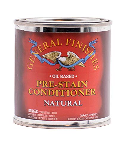 General Finishes Oil Based Pre-Stain Wood Conditioner, 1/2 Pint General Finishes