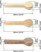 QWORK Wood Carving Spoon Blank Beech Basswood Black Walnut Spoon Mould, Unfinished Wooden Craft Whittling Kit Wood Spoon Whittling Craft Wood Blanks QWORK