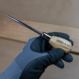 General Tools Scratch Awl Tool with Hardwood Handle - Scribe, Layout Work, & Piercing Wood - Alloy Steel Blade General Tools