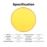 Cloudray CO2 Laser Lens 20mm Laser Mirror CO2 Laser Focal Lens Dia20mm FL63.5mm, CVD ZnSe CO2 Laser Focus Lens for CO2 Laser Engraver Cutter Machine Cloudray