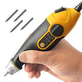 UTOOL Engraver Pen with Letter/Number Stencil, 24W Handheld Etching Tool for Wood Metal Glass Engraving with 4 Replaceable Tungsten Carbide Steel UTOOL