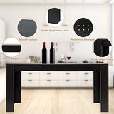 Giantex Dining Table for 6, Wood Rectangular Table, 63" L x 31.5" W x 30" H Large Farmhouse Center Table, Home Furniture Kitchen Table, Modern Dining Giantex