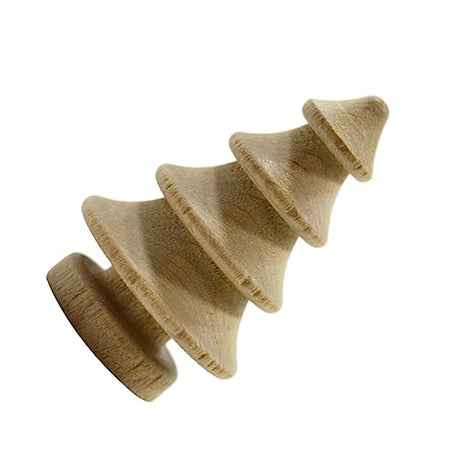 VILLCASE 20pcs Christmas Tree Figures Christmas Craft Supplies Unfinished Wood Snowman Blank peg People Nativity Decor Dinner Table Decor Unfinished VILLCASE