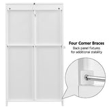 Yaheetech 42" Stylish Bathroom Storage Cabinet with 3 Drawers, 2 Open Shelves and 2 Doors Yaheetech