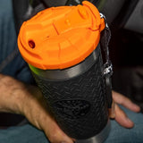 Klein Tools 55580 Stainless Steel Tumbler with Flip-Top Lid, Insulated 20 Oz. Tradesman's Double Wall Vacuum Mug, Slip-resistant Sleeve Klein Tools