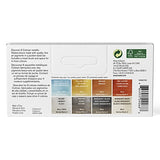 Winsor & Newton Cotman Watercolor Paint Set, 8 Half Pan, Metallic Colors w/ Brush Winsor & Newton