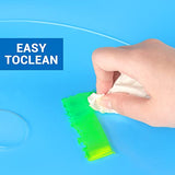 Tamaki Acrylic Paint Palette Paint Pallet Clear Paint Tray Palette, Easy Clean Non-Stick Artist Pallet for Oil Watercolor Craft DIY Art Painting Tamaki