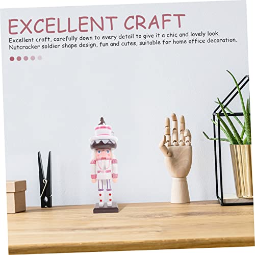 CIMAXIC Nutcracker Puppets Traditional Wooden Nutcracker Wooden Nutcracker Ornaments Christmas Table Decorations Nutcracker Soldier Ornament CIMAXIC