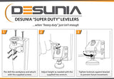 Desunia Super Heavy Duty Leveler Legs w/Lock Nuts - 4 Pack Desunia