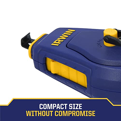 IRWIN Tools STRAIT-LINE COMPACT Chalk Reel, 100 ft. (IWHT48440) IRWIN