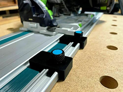 ToolCurve's Track Saw Guide Rail Limit Stops - Set of 2