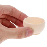 KALLORY Unfinished Wood Blank Bowls 10pcs Miniature Wooden Bowls Unpainted Tiny Bowls Dollhouse Tableware for DIY Painting Art Crafts Projects KALLORY