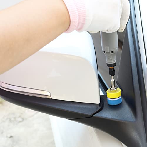 160Pcs 1inch Sanding Discs Hook and Loop 60 to 10000 Wet Dry Sandpaper with 1/8" Shank Backing Pad,Hand Sanding Block,Sponges Polishing Pads and CTPICXM