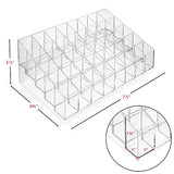 Casafield 40 Slot Acrylic Lipstick & Makeup Organizer - Cosmetic Display Case - Clear Casafield