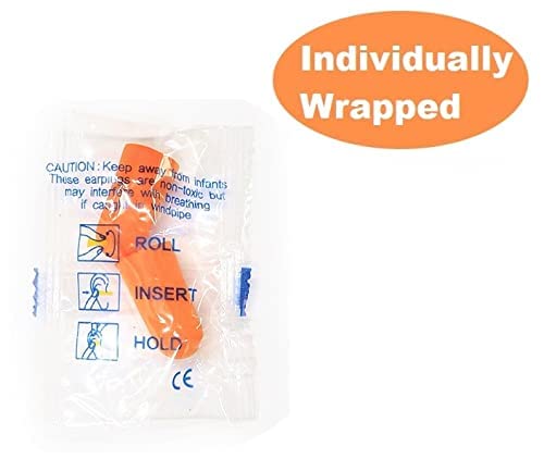 Quality Foam Earplugs 200 Pair - 32dB Noise Cancelling Soft High Decibel Ear Plugs for Noise Reduction Ear Protection Concerts Loud Music Shooting Quality Plugs by Rips