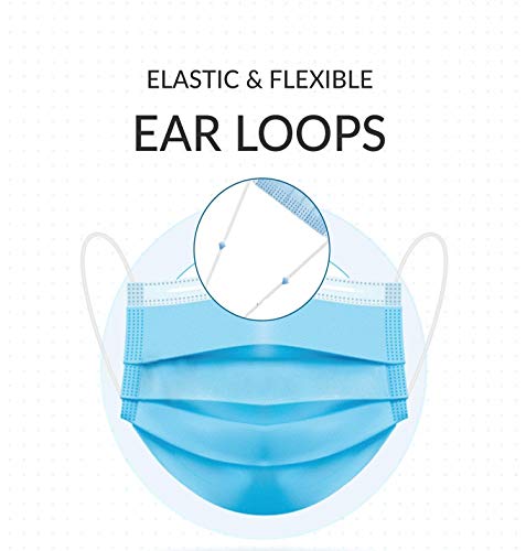 TATUBE 50Pcs Mouth, Disposable Face Mask for Unisex Outdoor, Protection Anti Dust Mask TATUBE