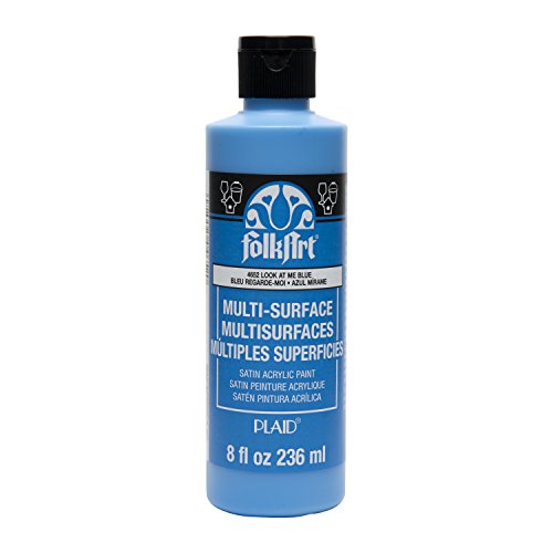 FolkArt Multi-Surface Paint (8 oz), , Look At Me Blue - WoodArtSupply