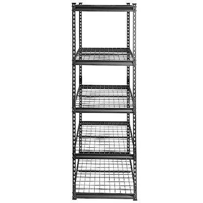 VEVOR Storage Shelving Unit, 5-Tier Adjustable, 2000 lbs Capacity, Heavy Duty Garage Shelves Metal Organizer Wire Rack, Black, 48" L x 24" W x 72" H - WoodArtSupply