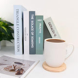 COYMOS Unfinished Wood Coasters, 4 Inch Round Wood Slices, Blank Wooden Coasters for Crafts Likes Drawing Painting Wood Engraving Home Decoration COYMOS