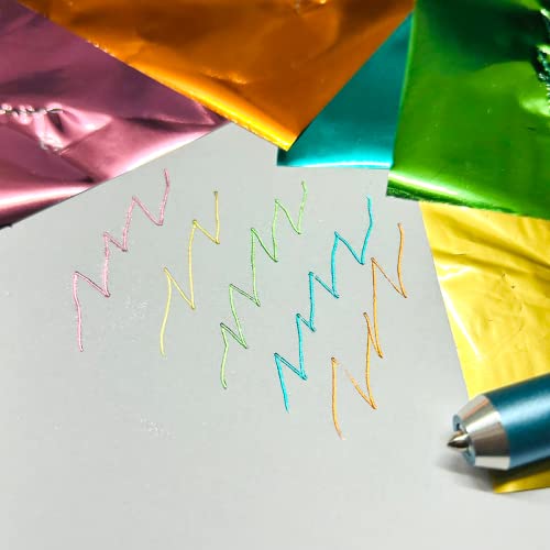 50pcs Foil Transfer Sheet for Cricut Maker 3 Joy Explore 3 Air 2 3 105mm*160mm Silhouette Cameo Portrait (No Heating Required) wolovo