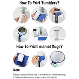 CUPITUP 3 Pcs Silicone Wraps for Sublimation Tumblers Blank Compatible with Cricut Mug Press and Tumbler Press, Heat Press Accessories for Mug Cup CUPITUP