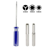 WEPUSEN Security Tri-wing Y Trigram Screwdriver 3.8mm 4.5mm Nut Bits for Nintendo NES SNES N64 Wii NDS, Gamecube, Gameboy Advance Sega Game Gear Tool WEPUSEN