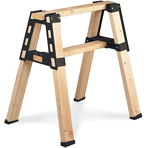 2x4basics 90196MI Custom Pro Brackets Sawhorse, 2 Pack , Black - WoodArtSupply