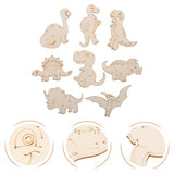 Crafts 8Pcs Unfinished Wood Cutouts Wooden Paint Crafts Animal Cut Out Wood Slices Wooden Chips for Home Decoration Ornament DIY Craft Art Project SEWACC