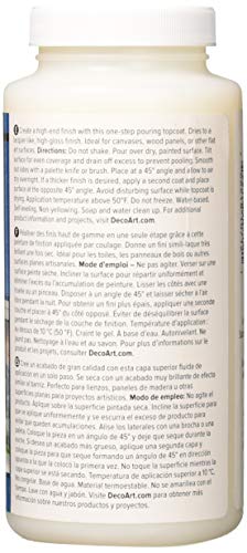 DecoArt Clear Pouring TopCoat DS134 16 fl oz/ 473 ml DecoArt